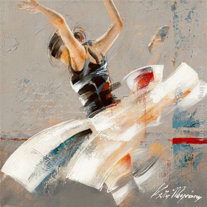 Dance Fusion I painting - Kitty Meijering Dance Fusion I art painting